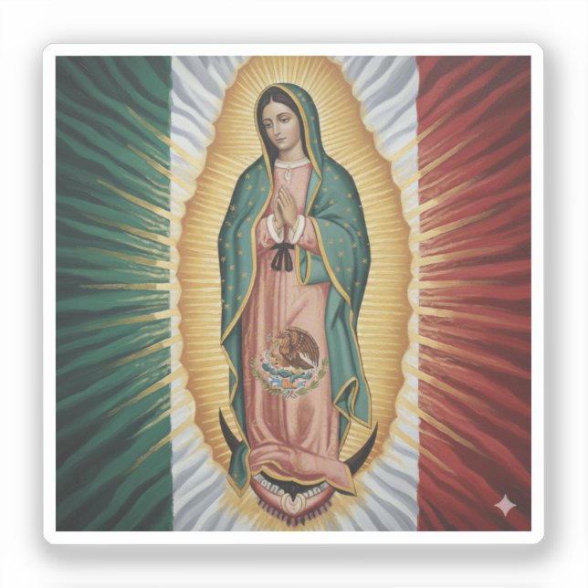 Virgen de Guadalupe - Mexiko Aufkleber (Vorderseite)
