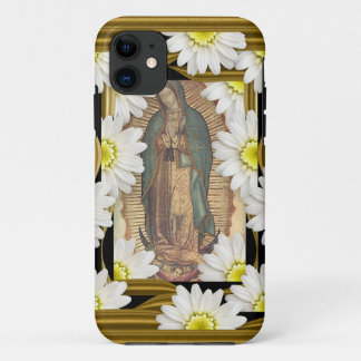 Virgen De Guadalupe (mit Gänseblümchen) iPhone 11 Hülle