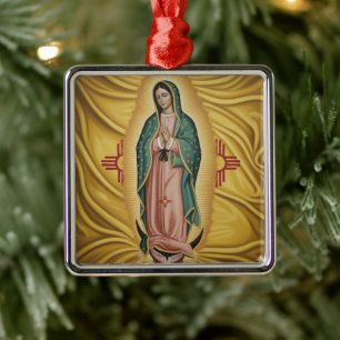 Virgen de Guadalupe - New Mexico Ornament Aus Metall