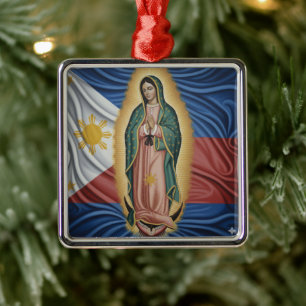 Virgen de Guadalupe - Philippinen Ornament Aus Metall
