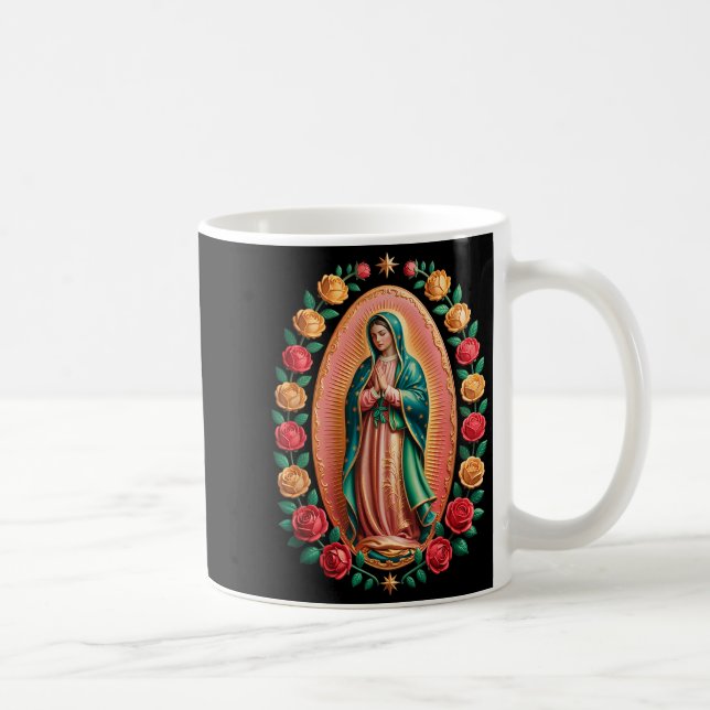 Virgen De Guadalupe Saint Mary Christian Religious Kaffeetasse (Rechts)