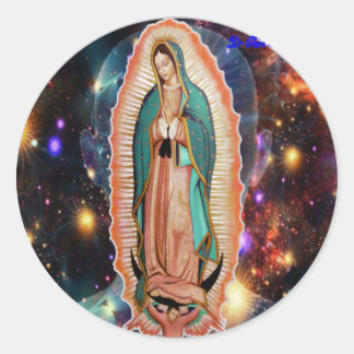VIRGEN DE GUADALUPE UNIVERSO CUSTOMIZABLES RUNDER AUFKLEBER