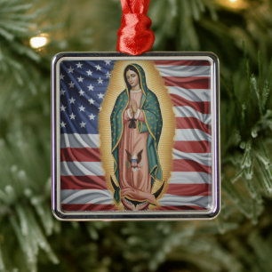 Virgen de Guadalupe - USA Ornament Aus Metall