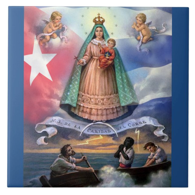 VIRGEN DE LA CARIDAD DEL COBRE, FLIESE (Vorderseite)
