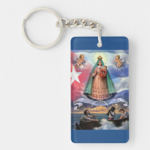 VIRGEN DE LA CARIDAD DEL COBRE SCHLÜSSELANHÄNGER