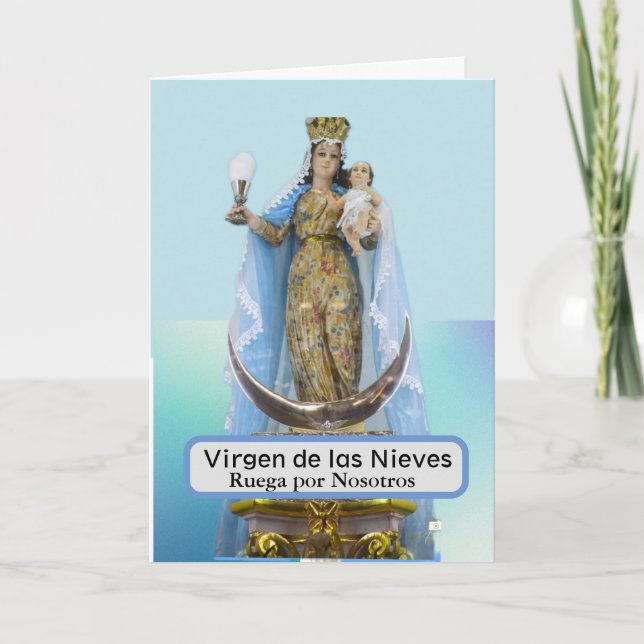 Virgen de las Nieves Card Karte (Vorderseite)
