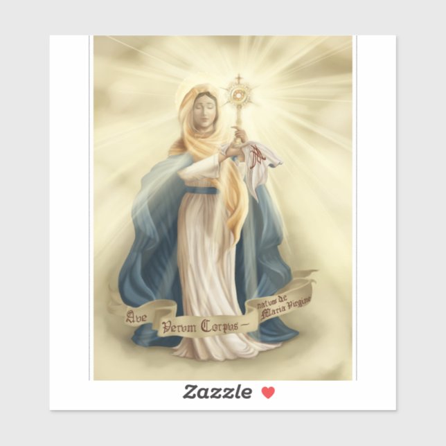 Virgen Maria Aufkleber (Blatt)
