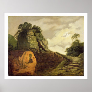 Virgil's Grab von Mondlicht mit Silius Italicus, 1 Poster