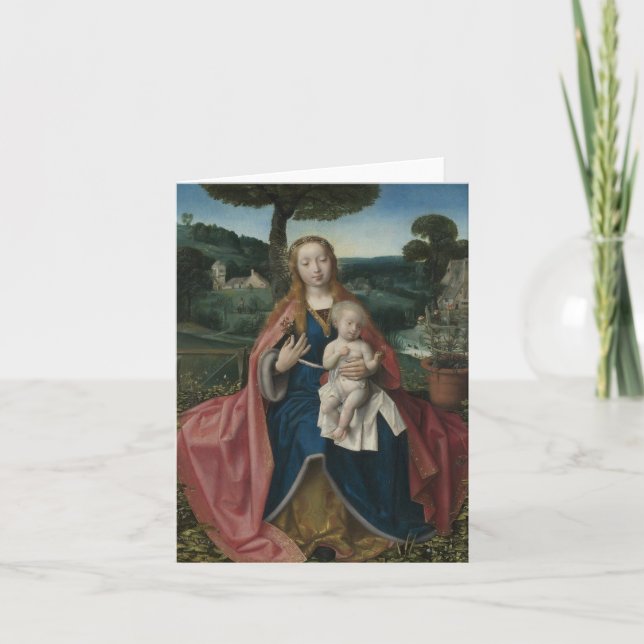 Virgin and Child in Landscape Provoost Fine Art Karte (Vorderseite)