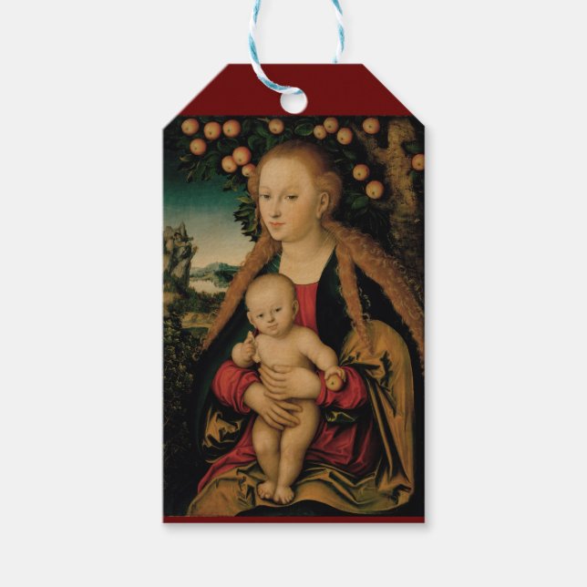 Virgin Child Under Apple Tree Geschenkanhänger (Vorderseite)