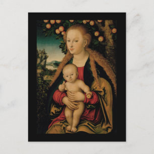 Virgin Child Under Apple Tree Postkarte