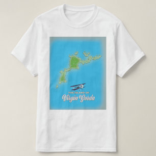 Virgin Gorda Karte T-Shirt