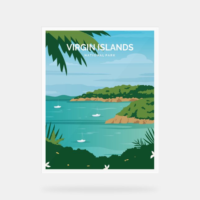 Virgin Islands National Park Acrylschild (Vorderseite)