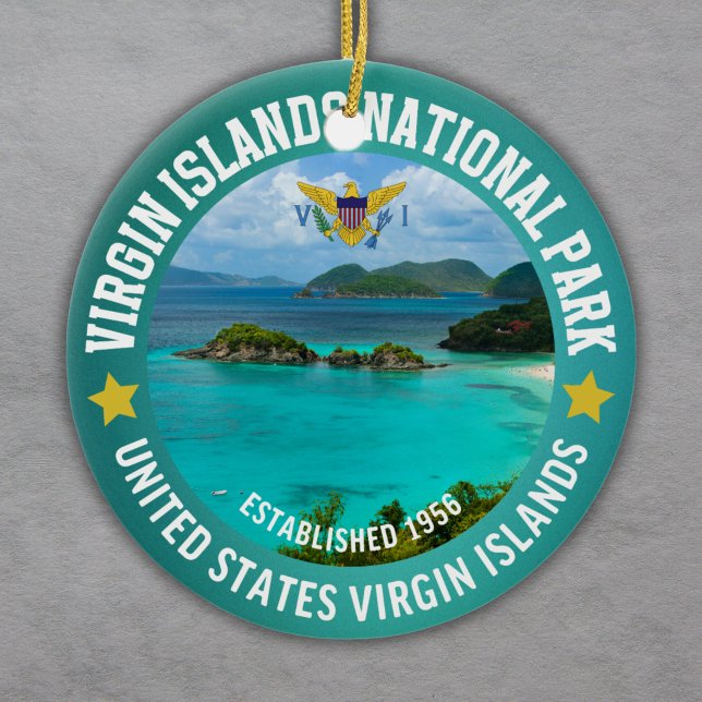 Virgin Islands National Park Est 1956 Keramik Ornament (Von Creator hochgeladen)
