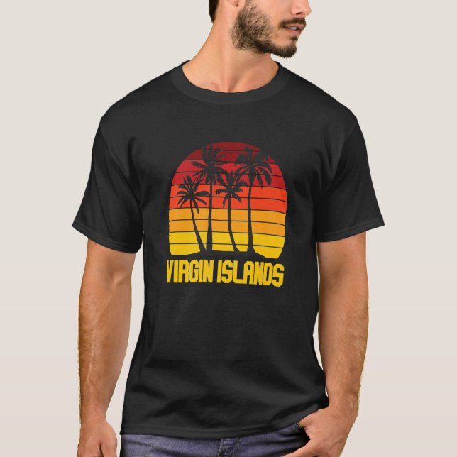 Virgin Islands St. John National Park Palm trees S T-Shirt (Vorderseite)