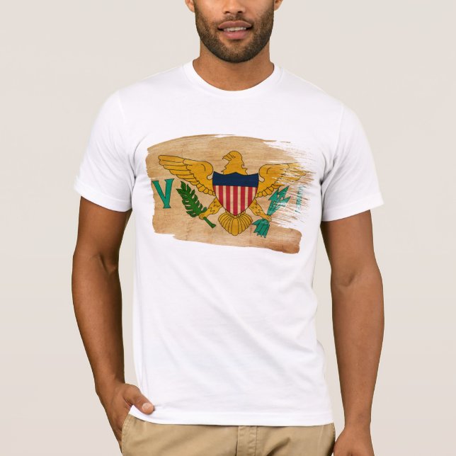 Virgin- Islandsflaggen-T - Shirt (Vorderseite)