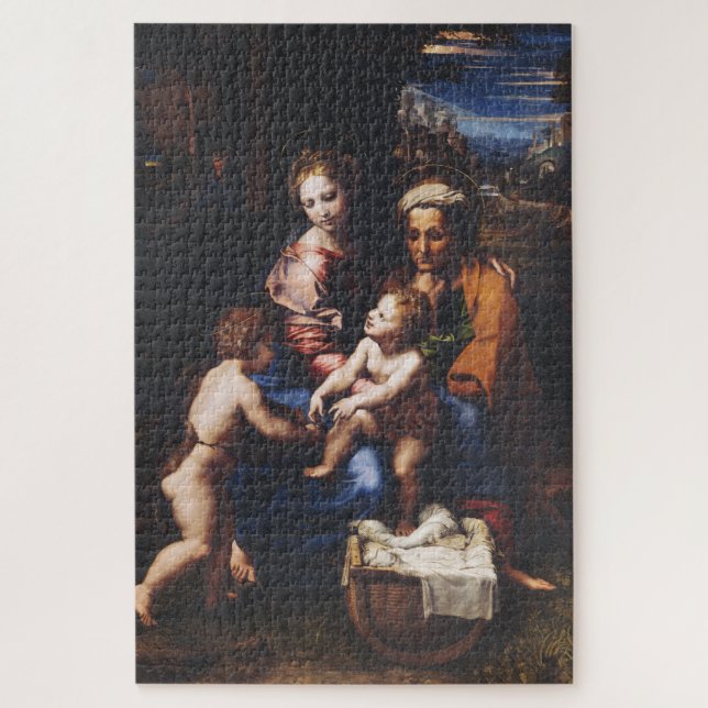 Virgin Mary and Child with John the Baptist Puzzle (Vertikal)