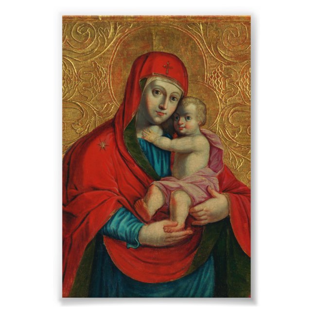 Virgin Mary and Jesus Child by Jan Rombauer Fotodruck (Vorne)