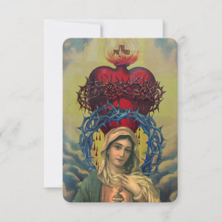 Virgin Mary, Mother of Jesus card Dankeskarte