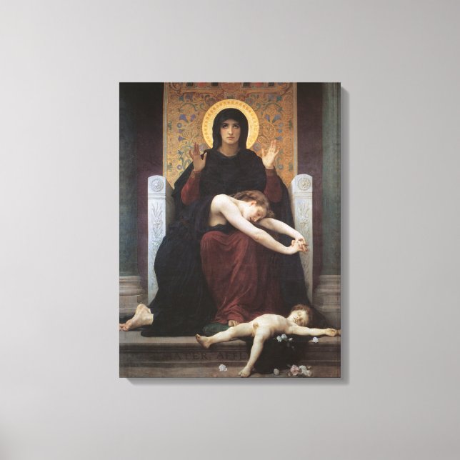 Virgin of Consolation – William Adolphe Bouguereau Leinwanddruck (Vorderseite)