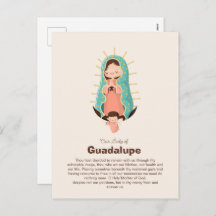 Virgin of Guadalupe Holded by an angel