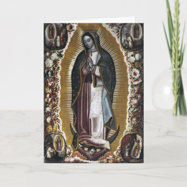 Virgin of Guadalupe Sympathy Condolences Karte (Vorderseite)