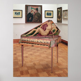 Virginals, von Roger Fry gemalt Poster