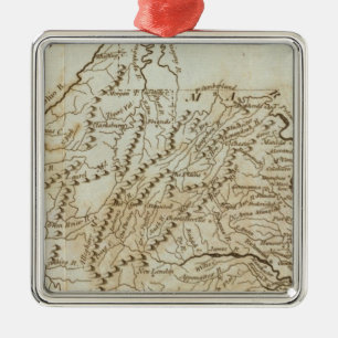 Virginia 9 silbernes ornament