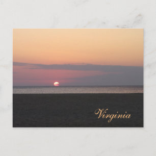 Virginia Beach am Morgen Postkarte