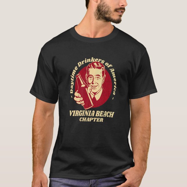 Virginia Beach Chapter Tagessgetränke Beer T-Shirt (Vorderseite)