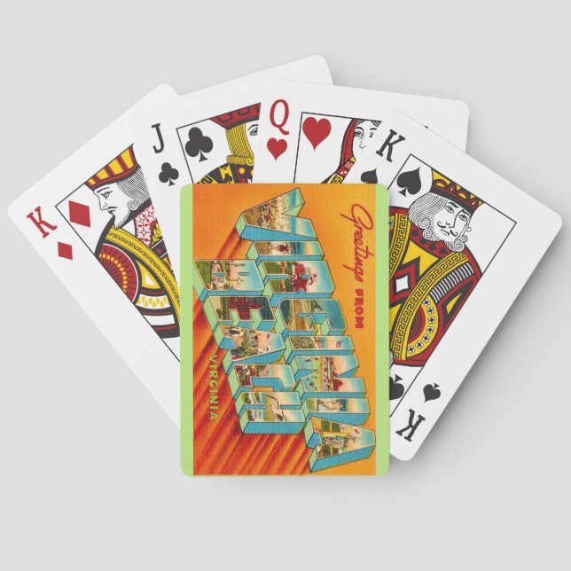 Virginia Beach Grußkarten Spielkarten (Rückseite)