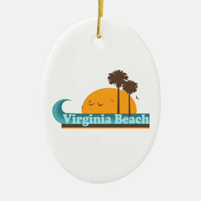 Virginia Beach. Keramik Ornament (Vorne)