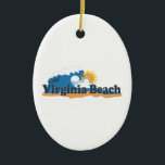 Virginia Beach. Keramik Ornament<br><div class="desc">Virginia Beach Virginia.</div>