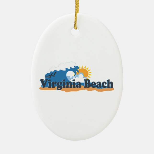 Virginia Beach. Keramik Ornament (Vorne)