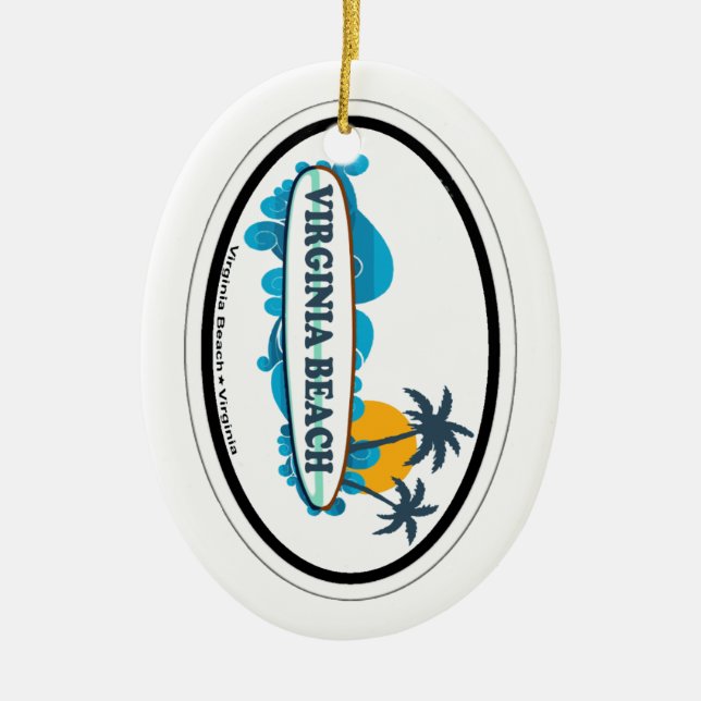 Virginia Beach. Keramik Ornament (Vorne)
