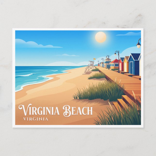 Virginia Beach Postkarte (Vorderseite)