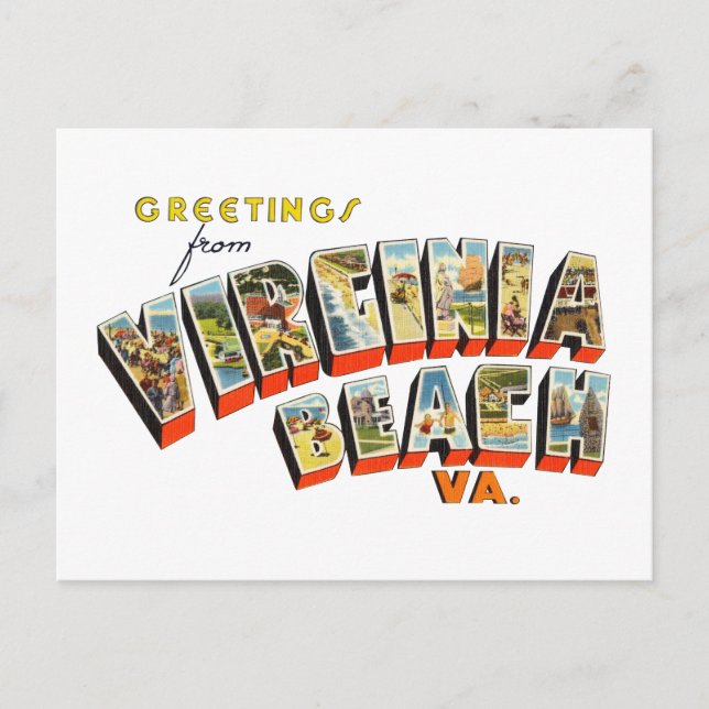 Virginia Beach Postkarte (Vorderseite)