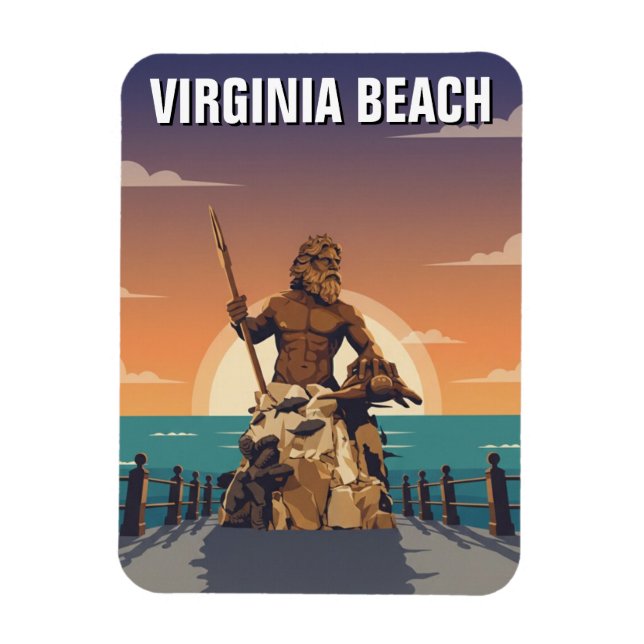 Virginia Beach Reise Magnet (Vertikal)