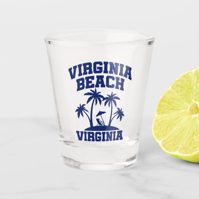 Virginia Beach Schnapsglas (Vorderseite)