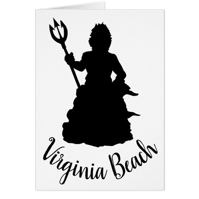 Virginia Beach, VA Neptune Statue Silhouette (Vorne)