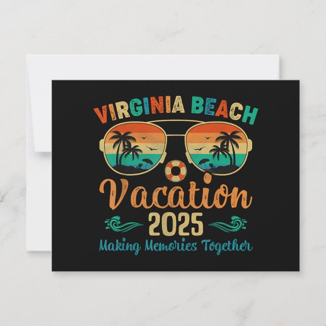 Virginia Beach Vacation 2025 Friends Family Summer (Vorderseite)