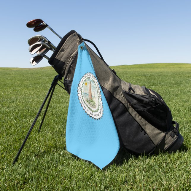 Virginia Beach (Virginia) Golfhandtuch (Gras)