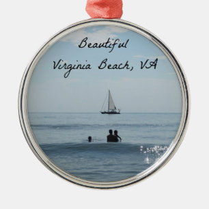 Virginia Beach, Virginia Ornament Aus Metall