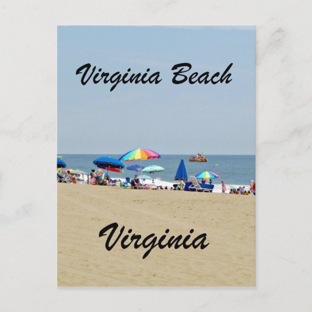 Virginia Beach, Virginia Postkarte (Vorderseite)