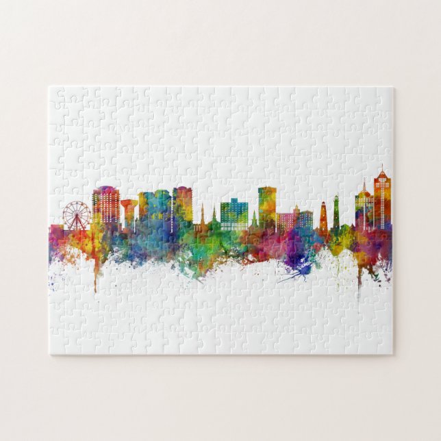 Virginia Beach Virginia Skyline Puzzle (Horizontal)