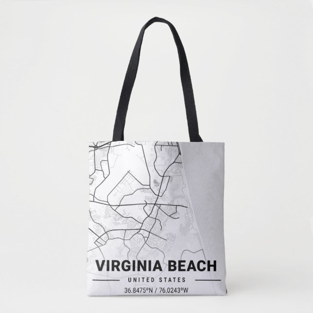 Virginia Beach Virginia USA Reiseplan (Vorderseite)