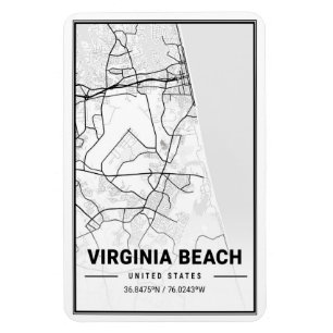 Virginia Beach Virginia USA Reiseplan Magnet