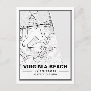 Virginia Beach Virginia USA Reiseplan Postkarte