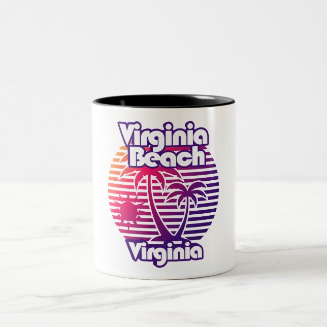 Virginia Beach Zweifarbige Tasse (Mittel)