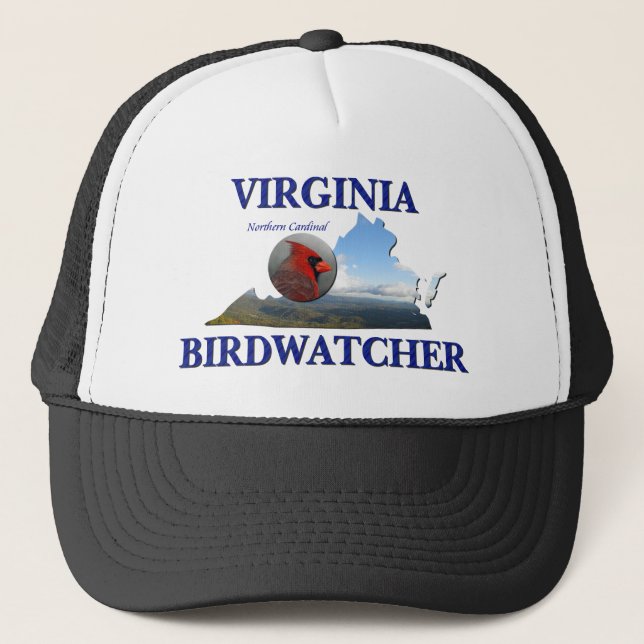 Virginia Birdwatcher Truckerkappe (Vorderseite)